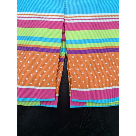 J. McLaughlin Sz 8 Bold Print Ribbon Pencil Skirt - Picture 4 of 7